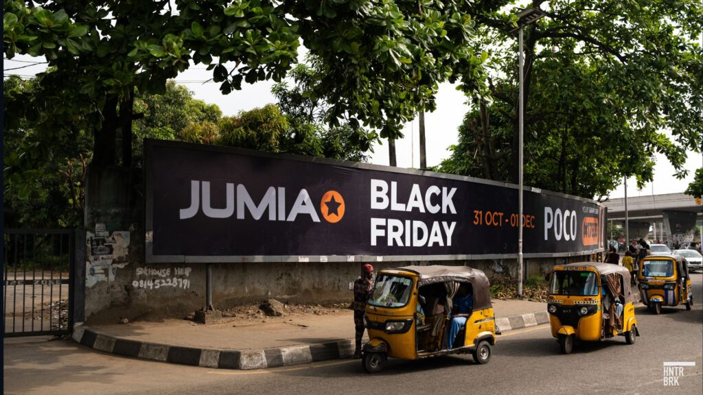 A Black Friday banner in Lagos. Credit: Pelumi Salako