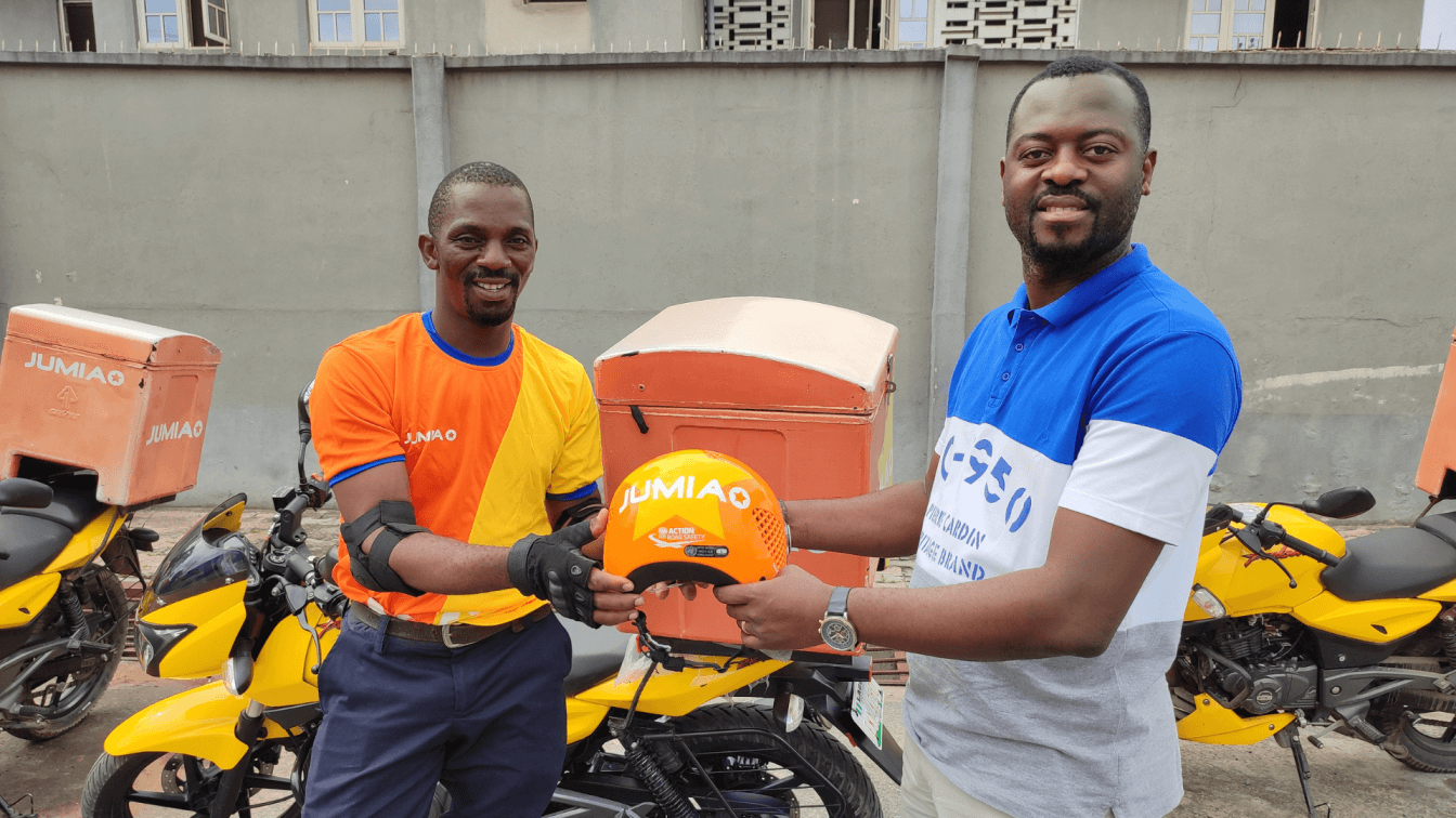 Road Safety Jumia Nigeria donates 2 000 helmets to delivery